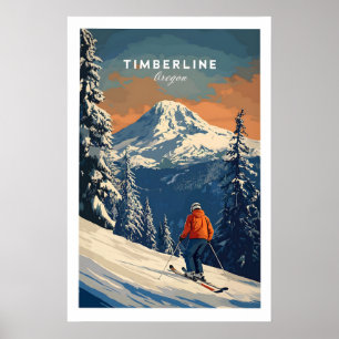 Timberline Travel Poster - Oregon 1