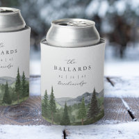 Timberline | Watercolor Mountain Wedding Favour