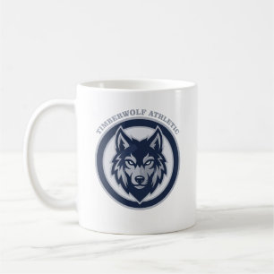 Timberwolf Athletic Crest Sports Team Coffee Mug