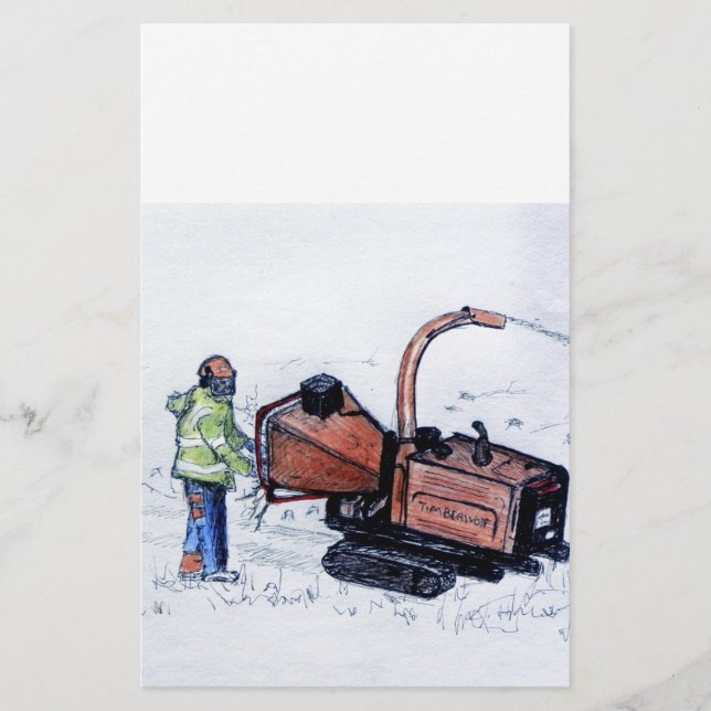 Timberwolf wood chipper stationery (Front)