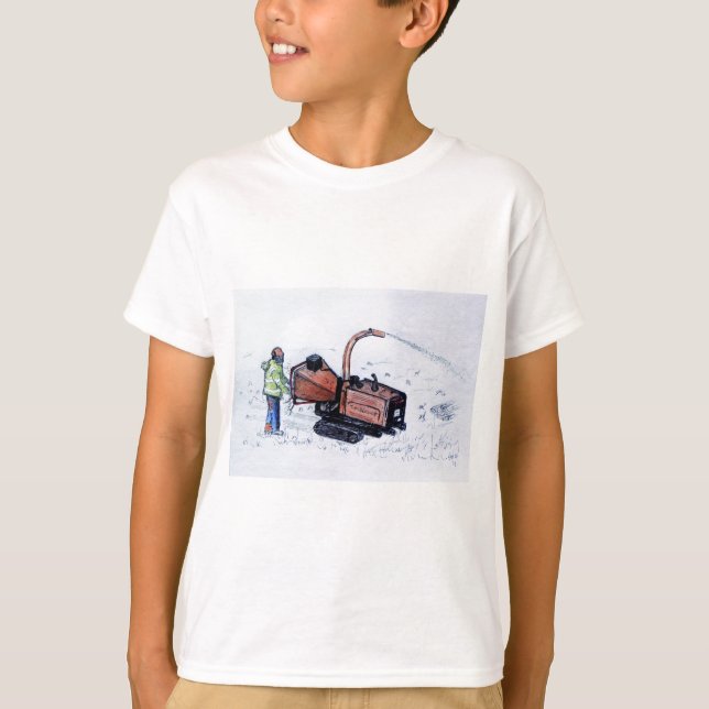 Timberwolf wood chipper T-Shirt (Front)