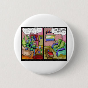 Time 2 Cocoon Funny Butterfly Gifts & Tees 6 Cm Round Badge