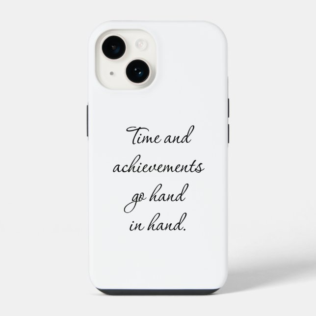 Time And Achievements iPhone Case (Back)