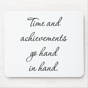Time And Achievements Mouse Pad