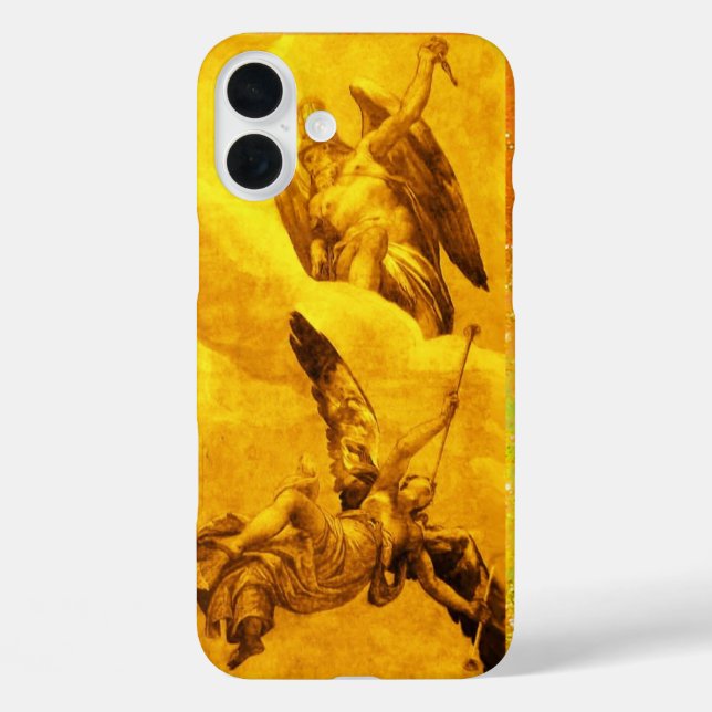 TIME AND FAME ALLEGORY / Gold Yellow Case-Mate iPhone Case (Back)