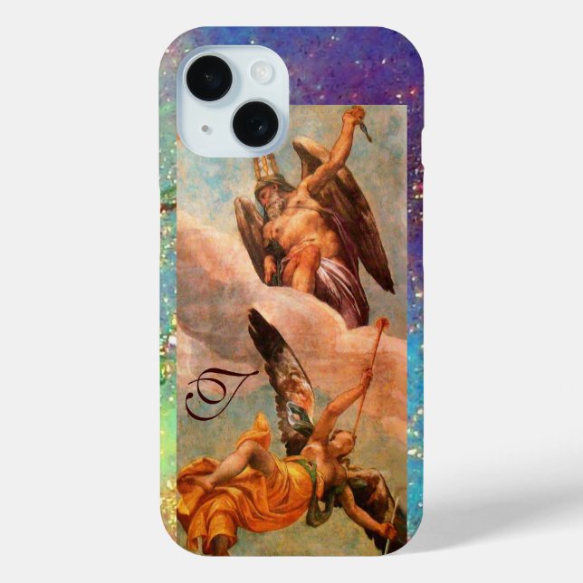 TIME AND FAME ALLEGORY MONOGRAM Case-Mate iPhone CASE (Back)