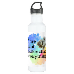 Time and practice encouragement 710 ml water bottle
