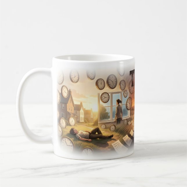 Time and Sunset Life Journey Art Mug (Left)