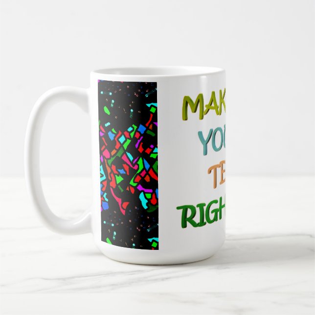 Time and terms and being strong encourage people coffee mug (Left)