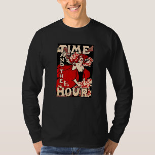 Time And The Hour Victorian Woman Red Dress Cover T-Shirt