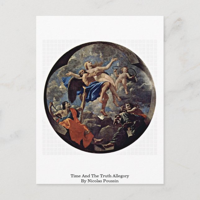 Time And The Truth Allegory By Nicolas Poussin Postcard (Front)