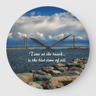 Time at the Indian River Bridge Wall Clock