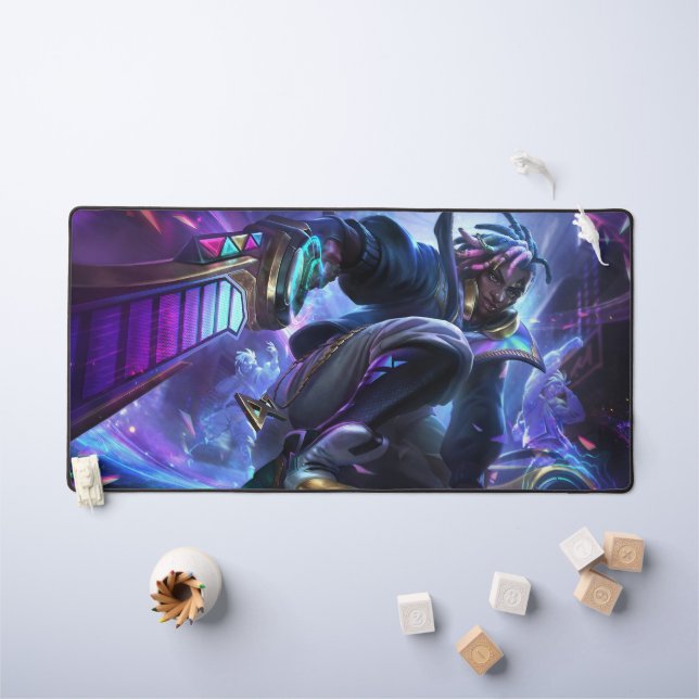 Time Bender Gaming Desk Mat | Time-Warp Genius (Kids Table)