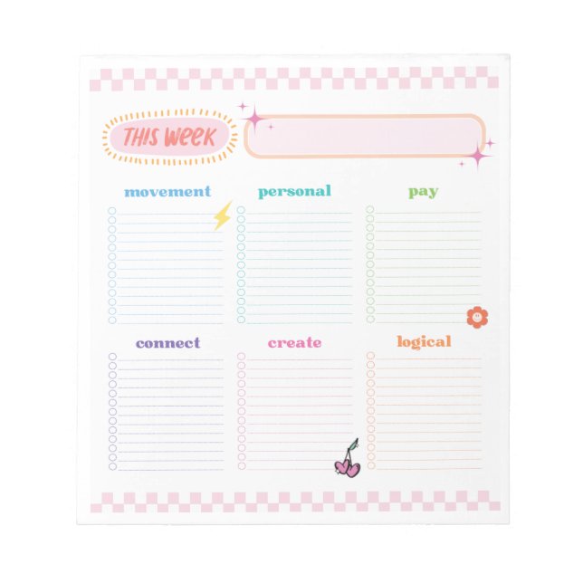 Time Block Planning Pad (Front)