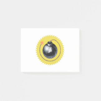 Time Bomb Burning Fuse Post-it Notes