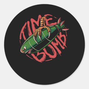 Time Bomb Classic Round Sticker