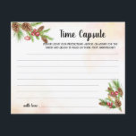 Time Capsule Advice Christmas Bridal Shower Card<br><div class="desc">Time Capsule Advice Christmas Bridal Shower Card. For additional customisation (change other wording,  font colour,  font style),  click on personalise,  scroll down and click on the link "click to customise further". ~ Check collection for matching games,  invitations,  signs,  and more ~</div>