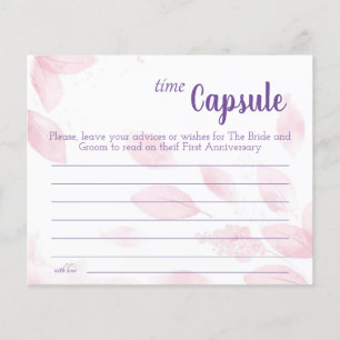 Time Capsule Advice Couple Bridal Shower Card