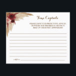Time Capsule Advice for Couple Bridal Shower card<br><div class="desc">Make it your own by adding your text (and personal photos). To access advanced editing tools,  please go to "Personalise",  scroll down and press the "click to customise further" link. See the full collection for all matching designs!</div>