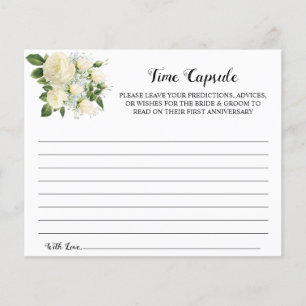 Time Capsule Advice for Couple Bridal Shower Card