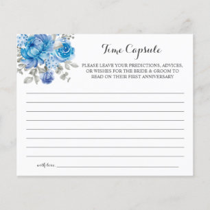 Time Capsule Advice for Couple Bridal Shower card