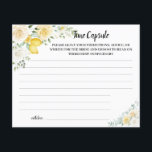 Time Capsule Advice White Roses Bridal Shower Card<br><div class="desc">White & Yellow Roses Bridal Shower Design. For additional customisation (change other wording,  font colour,  font style),  click on personalise,  scroll down and click on the link "click to customise further". ~ Check collection for matching games,  invitations,  signs,  and more ~</div>