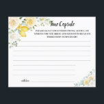 Time Capsule Advice White Roses Bridal Shower Card<br><div class="desc">White & Yellow Roses Bridal Shower Design. For additional customisation (change other wording,  font colour,  font style),  click on personalise,  scroll down and click on the link "click to customise further". ~ Check collection for matching games,  invitations,  signs,  and more ~</div>
