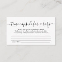 Time Capsule Baby Shower