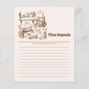 Time capsule baby shower game