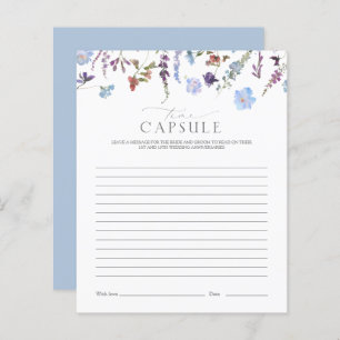 Time Capsule Dusty Blue Wildflower Shower Game