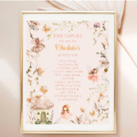 Time Capsule Fairy Mushroom Cottage Boho Birthday