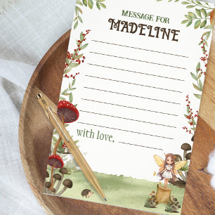 Time Capsule Message Fairy First Forest Birthday Flyer