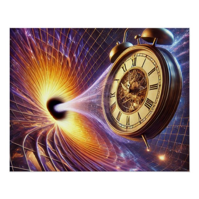 time distortion in the black hole - Cosmic clock i Poster (Front)