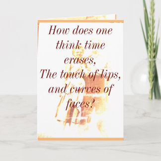 Time erases inspirational Card