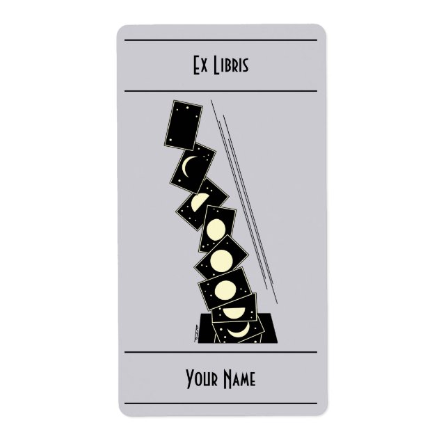 Time Falling Through a Hole Bookplate (Front)