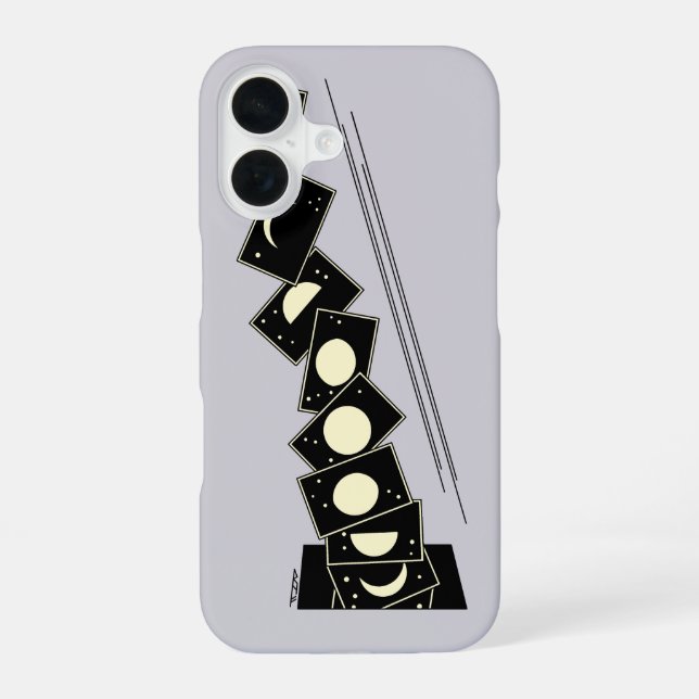 Time Falling Through a Hole iPhone 16 Case (Back)