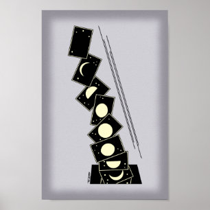 Time Falling Through a Hole Poster