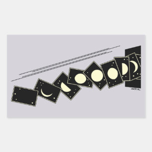 Time Falling Through a Hole Rectangular Sticker