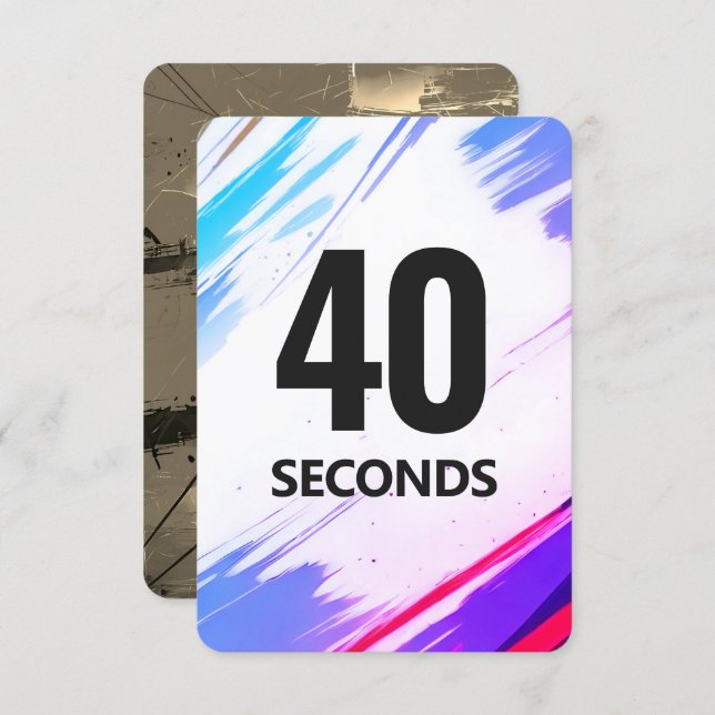 Time Fitness Card with Gold Backing (Front/Back)