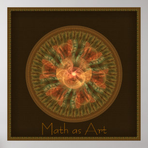 Time Flare Fractal Poster