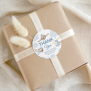Time Flies Aeroplane Favour Gift Tags