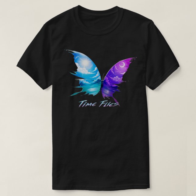 Time Flies Away T-Shirt (Design Front)