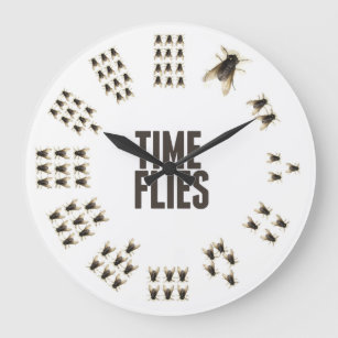 Time Flies Clock