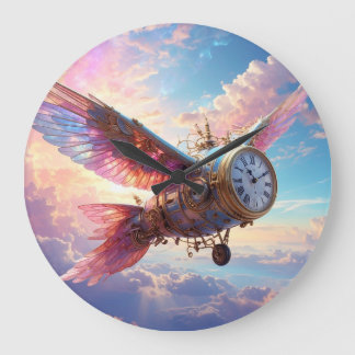 Time Flies Coffee Mug Large Clock