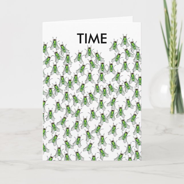 Time Flies Get Together greeting card (Front)