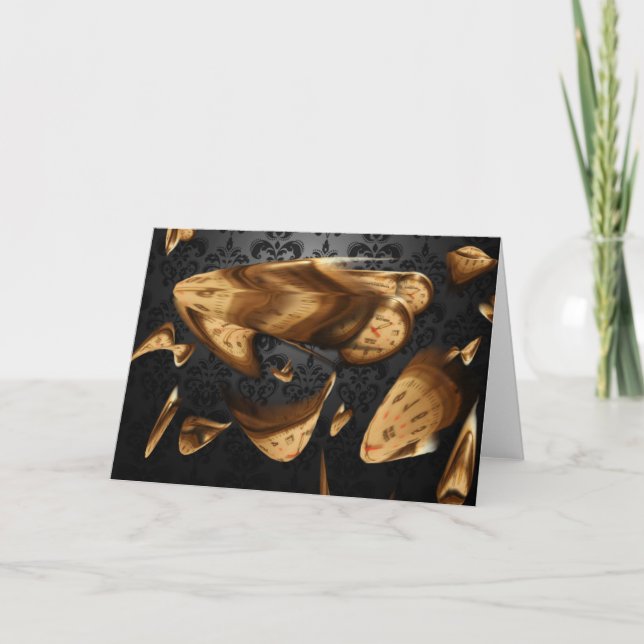 "Time Flies" - greeting card (Front)