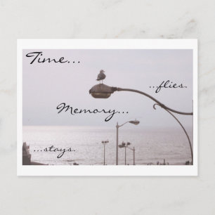 Time...flies. Memory...stays. Postcard