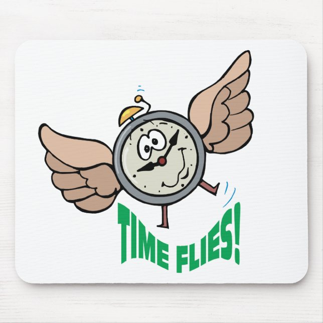 Time Flies Mouse Mat (Front)