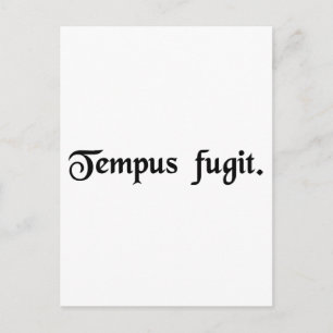 Time flies. postcard