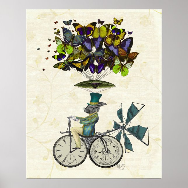 Time Flies Rabbit Poster (Front)